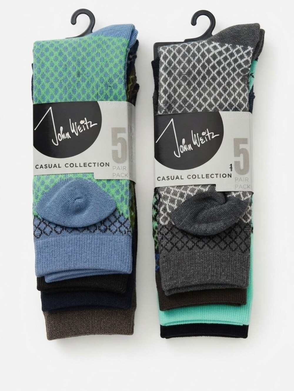 John Weitz Casual Collection Men's Crew Socks 10 Pairs NWT